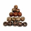 100 Holzperlen, Perlen, Holz, 17x16mm, bunt gemischt Bild 2
