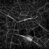 Stadtplan NÜRNBERG - Just a black Map I Digitaldruck Stadtkarte citymap City Poster Kunstdruck Stadt Karte Bild 2