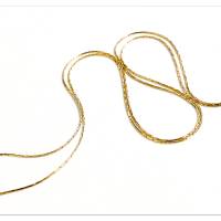 0.55mm Cardano vergoldete Silber Kette 925 Schlangenkette 40cm 45cm 50cm Gold Halskette Sterlingsilber Snake Echtsilber Kette Bild 3