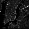Stadtplan NEW YORK - Just a black Map I Digitaldruck Stadtkarte citymap City Poster Kunstdruck Stadt Karte Bild 2