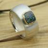 Breiter Ring aus Silber 925/- mit Opal Bild 4