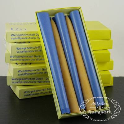 Tafelkerzen mittel ● 100% Bienenwachs ● handgezogen ● 24 x 2,2 cm