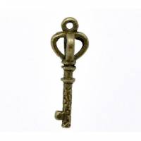 5 Anhänger, Schlüssel, Vintage-Stil, bronze, charm, charms,   11773 Bild 1