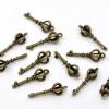5 Anhänger, Schlüssel, Vintage-Stil, bronze, charm, charms,   11773 Bild 2
