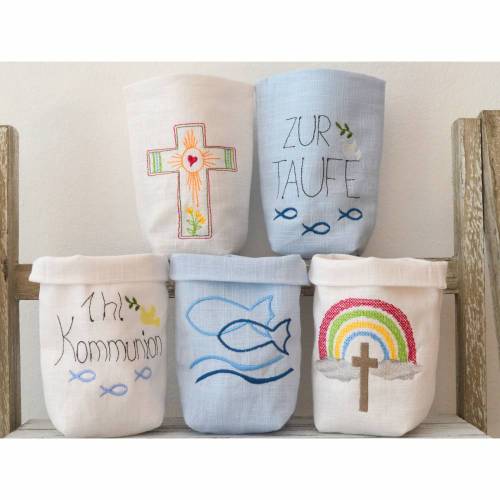 ITH Beutel Lichterbeutel Kommunion Taufe 13x18cm