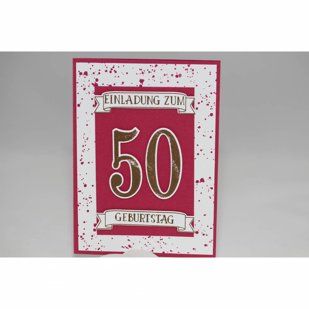 Einladungskarte "50. Geburtstag" Bild 1