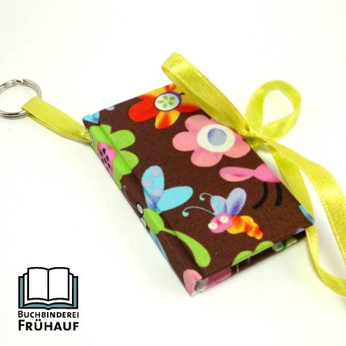 Schlüsselanhänger Notizbuch Libellen