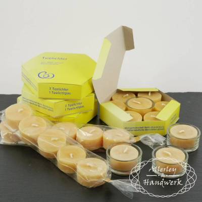 Teelichter ● 100% Bienenwachs ● handgegossen