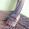 Vintage Handtasche Lady Kroko in braun aus den 70er Jahren Bild 4