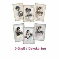 Ostern Osterdeko Postkarten Osterkarten, 6 Grußkarten mit Ostermotiven, Set No 3 Bild 1