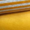 Nicki Baumwolle Streifen 5mm ockergelb -  grau Oeko-Tex Standard 100   (1m/12,-€) Bild 3