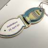 Geldgeschenk zur Erstkommunion: Personalisierte Segens-Karte mit besticktem Fisch Bild 2