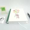 Rezeptbuch mit Illustrationen, hell-grün, DIN A5, 300 Seiten, Kochbuch, Elefant Bild 4