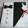 Edle Hochzeitskarte in schwarz/weiß/quadratisch/Glückwunschkarte/Wedding Bild 2