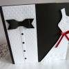 Edle Hochzeitskarte in schwarz/weiß/quadratisch/Glückwunschkarte/Wedding Bild 3