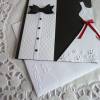 Edle Hochzeitskarte in schwarz/weiß/quadratisch/Glückwunschkarte/Wedding Bild 5