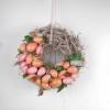Osterkranz, Türkranz mit künstlichen Eiern in rosa, Kranz Ostern Bild 3