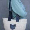 Tasche/Shopper aus Baumwollseil, Schultertasche, Strandtasche Bild 5