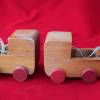 Puppenwagen aus Holz Vintage Bild 3