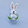 Oster-Hase im Blumentopf, Oster-Deko mit Osterhase, Tischdeko, Geschenk im Frühling Bild 2