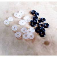 10 Gummistopper für Perlen, 6mm, für Armband oder Ketten, Perlenstopper Bild 1