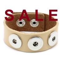 SALE! Armband,Leder,Lederarmband für Druckknöpfe, Button, Druckknopfbutton,statt 14,99 Euro jetzt 7,99 Euro Bild 1