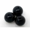 20 Achat-Perlen, Schmuckperlen, 10mm, schwarz Bild 2