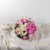 Brautstrauß künstlich, rosa creme, Hochzeitsaccessoires, Braut Strauss, Brautbouquet Bild 2