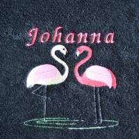 Handtuch Motiv Flamingo Bild 1