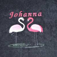 Handtuch Motiv Flamingo Bild 2