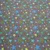 Baumwolljersey Druck Sterne türkis kiwi blau auf grau für alle Sternefans Kinder Mitwachshose nähen Meterware Bild 5