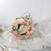 Brautstrauß künstlich, zart rosa, Hochzeitsaccessoires, Braut Strauss, Brautbouquet Bild 3