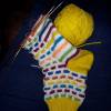 Socken Damensocken Kurzsöckchen handgestrickt Größe 38/39 Bild 5