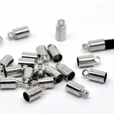 10  Verschlüsse,  Schmuckverschluss, Endkappen, Bandkappen, 9x4mm