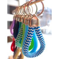 Schlüsselanhänger mit Spruch Meer geht immer aus Segeltau in vielen Farben,handgefertigt, Geschenk für sie und ihn, maritim Bild 1