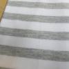 Jersey Baumwolljersey Melange Streifen ca.1cm  grau-wollweiß Oeko-Tex Standard 100(1m/13,-€) Bild 3