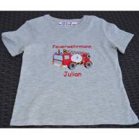 Kinder T- Shirt Feuerwehr Bild 1