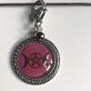 Taschenanhänger/Schlüsselanhänger mit Symbol - Göttin - Triple Moon mit Pentagramm Bild 2