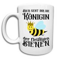 Danke Tasse, Dankeschön Geschenk, Königin der fleißigen Bienen, Geschenk Kollegin, Mutter, Ehrenamt, Wertschätzung, Arbeit Bild 1