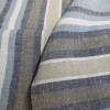 Viskose - Leinen  Sommerstoff Streifen  beige -blau -  khaki (1m/13,-€) Bild 5