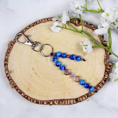 Initialen • Schlüsselanhänger Perlen | Farbwahl | Geschenkidee