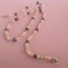 Perlenkette in Pastellfarben, extra lang: 47 cm, Zuchtperlencollier, Home Office, Geschenk für Frauen, H Bild 5