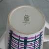 Milchkrug KrugStaffel lila grün Streifen Kanne Keramik vintage Milchkännchen 50er 60er Bild 6