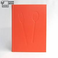 Rezeptbuch, orange, Kochbuch, DIN A5, blanko, 100 Blatt Bild 1