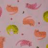 Baumwollstoff mit Katzen rosa und weiß 50 cm x 150 cm Webware Bild 2