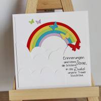Trauerkarte "Regenbogenbrücke" aus der Manufaktur Karla Bild 1