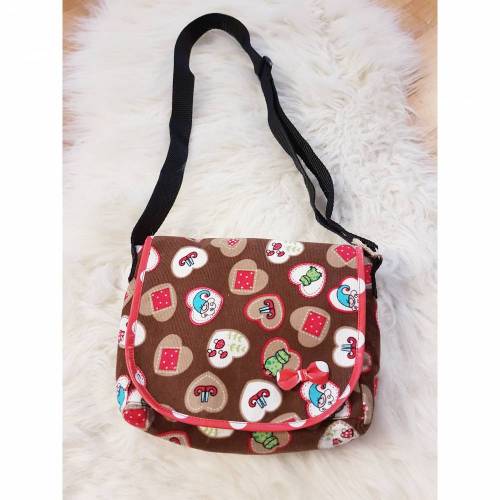 Umhängetasche Handtasche kleine Tasche Handmade Geschenkidee Unikat Baumwolle Schultertasche Kindergartentasche Zwerg Frosch