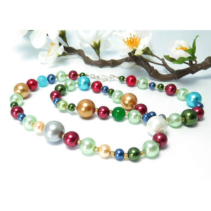 Perlenkette Handgearbeitet !!! aduya Wunderschöne Unikat Holzkette inkl 