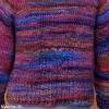 Pullover Damen Blau Braun Marine effektvolle Farbverläufe gestrickt Länge 56 cm Größe 36/38 Bild 8