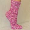 handgestrickte Socken, Strümpfe Gr. 38/39, Damensocken in rosa - pink, Einzelpaar Bild 3